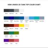 tank top color chart - The Simpsons Merchandise