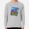 ssrcolightweight sweatshirtmensheather greyfrontsquare productx1000 bgf8f8f8 37 - The Simpsons Merchandise